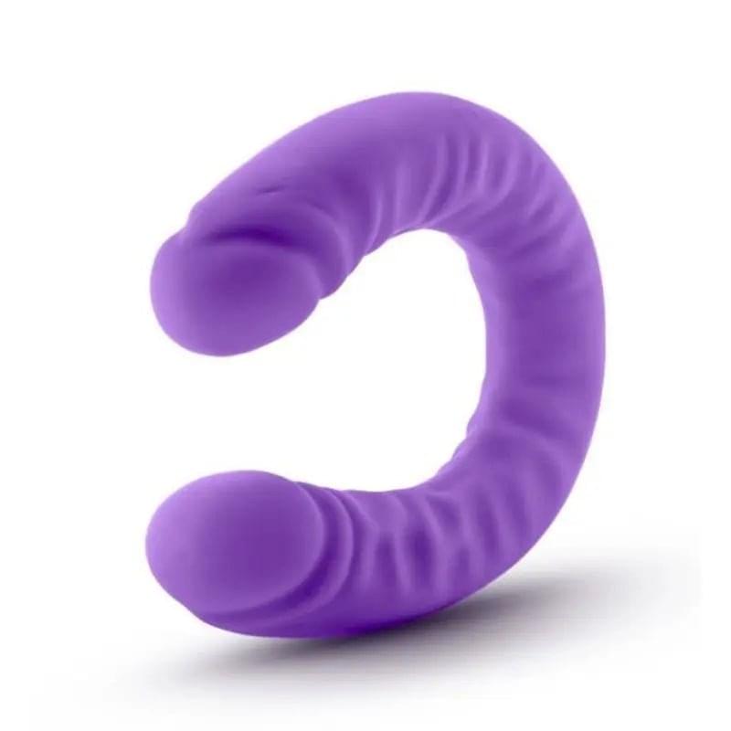 Ruse Silicone Slim 18in Purple Double Dong Ruse Discreet Intimate Essentials.