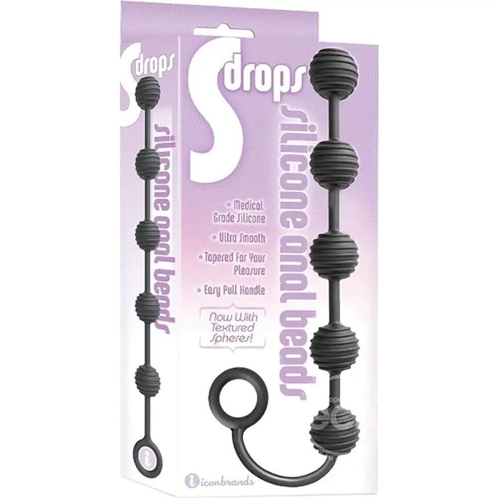 Shop affordable quality S-Drops Silicone Anal Beads - Anal Beads - Discreet Intimate Essentials - ANAL TOYS - Icon Brands