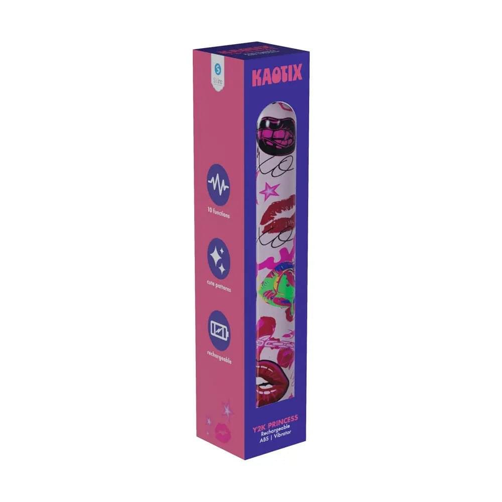 S-LINE Kaotix Y2K Princess - Powder  17.8 cm USB Rechargeable Vibrator Shots Toys Discreet Intimate Essentials.