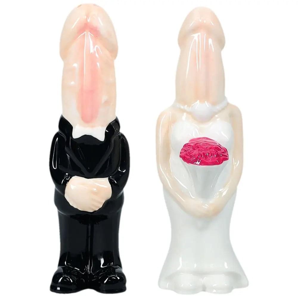 S-LINE The Dickheads - Salt and Pepper Shakers - Novelty Salt & Pepper Shakers Shots Toys Discreet Intimate Essentials.