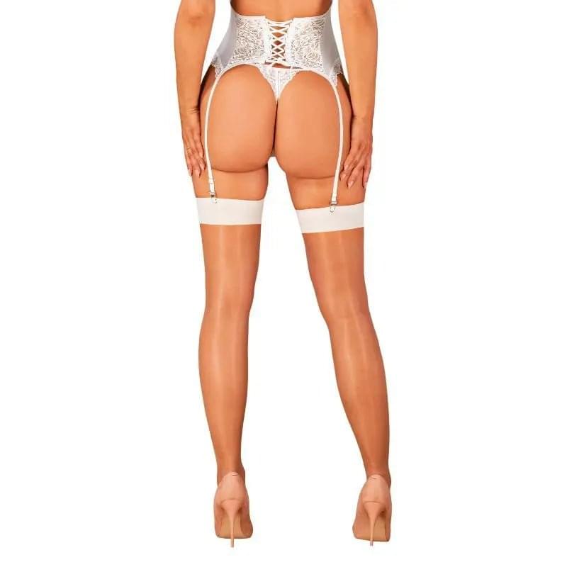 S814 Stockings White Obsessive Discreet Intimate Essentials.