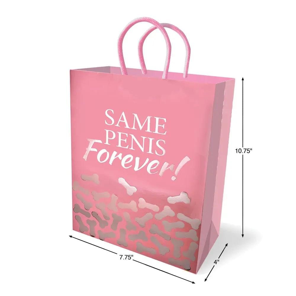 Same Penis Forever Gift Bag - Novelty Gift Bag Little Genie Discreet Intimate Essentials.