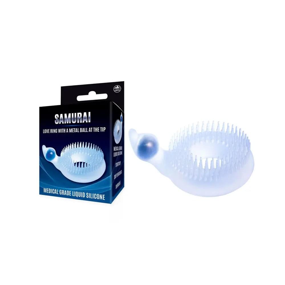 Samurai -  Cock Ring with Metal Ball at Tip Excellent Power Discreet Intimate Essentials.