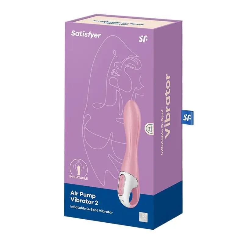 Satisfyer Air Pump Vibrator 2 Light Red Satisfyer Discreet Intimate Essentials.
