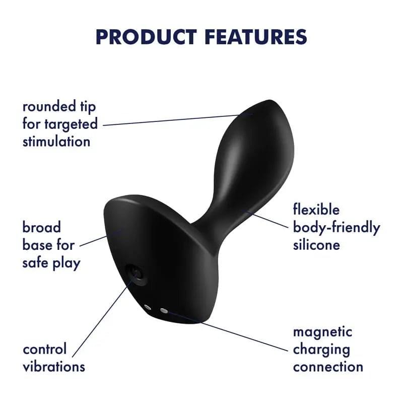 Satisfyer Backdoor Lover -  USB Rechargeable Vibrating Butt Plug Satisfyer Discreet Intimate Essentials.