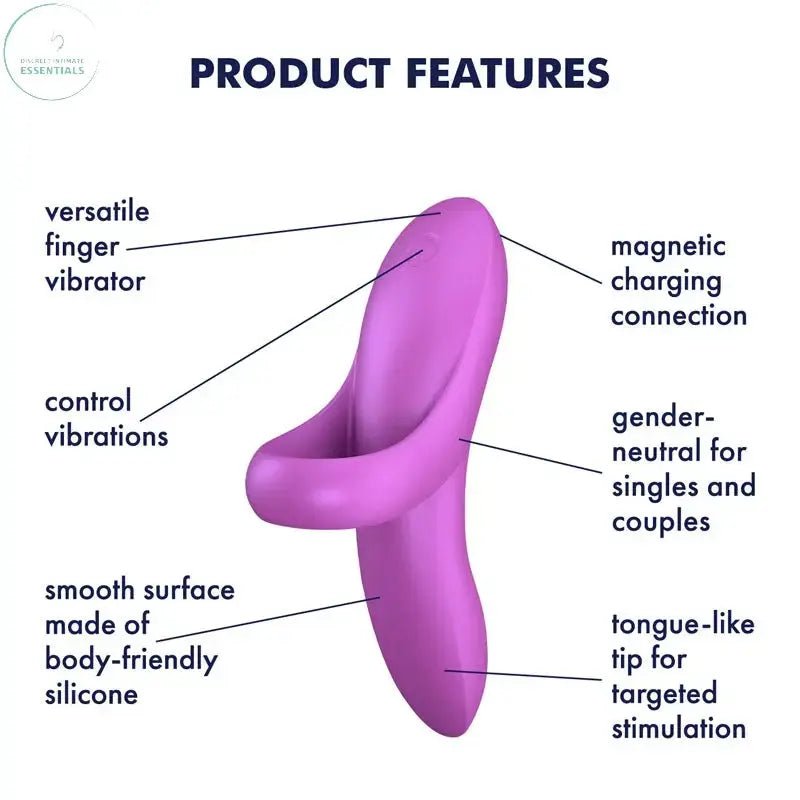Shop affordable quality Satisfyer Bold Lover - Dark USB Rechargeable Finger Stimulator - Discreet Intimate Essentials - STIMULATORS-PREMIUM - Satisfyer