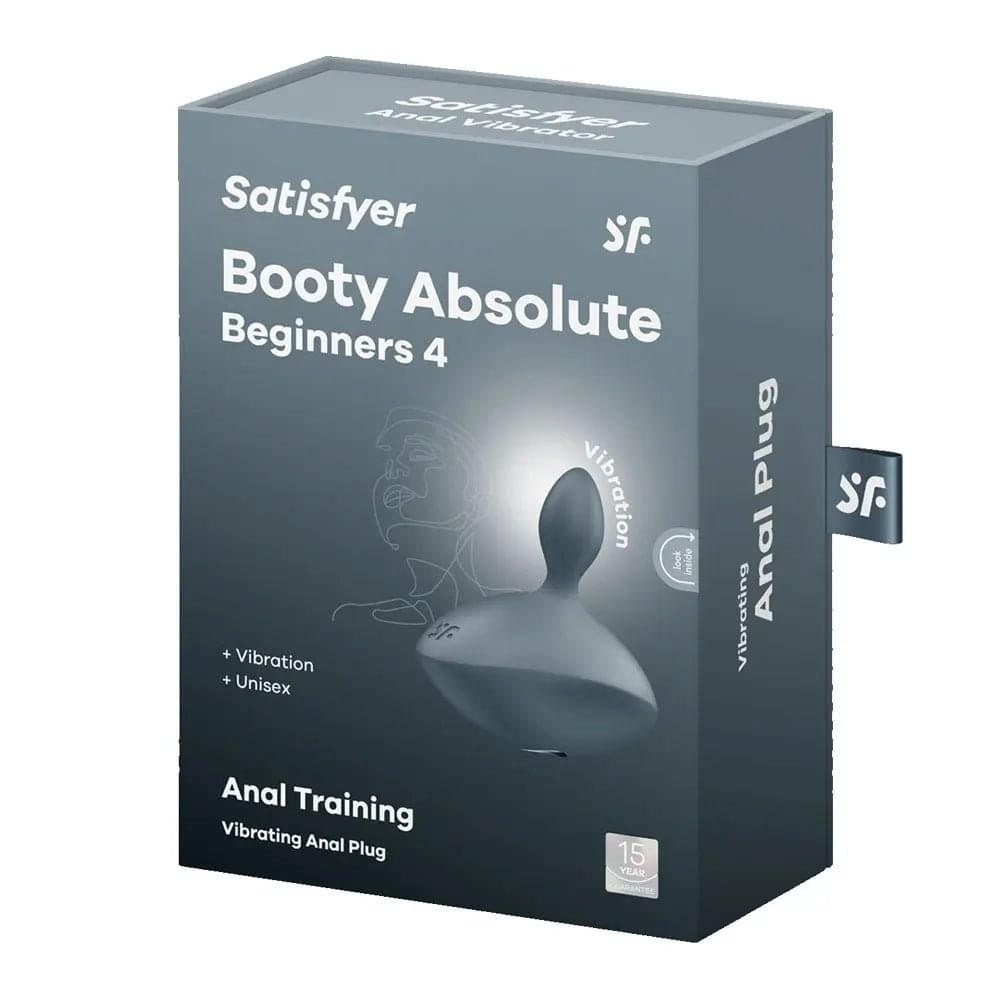 Satisfyer Booty Absolute Beginners 4 - Grey USB Rechargeable Vibrating Butt Plug Satisfyer Discreet Intimate Essentials.