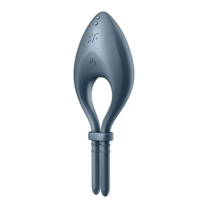 Satisfyer Bullseye - Navy - Navy Vibrating Adjustable Lasso Cock Ring Satisfyer Discreet Intimate Essentials.