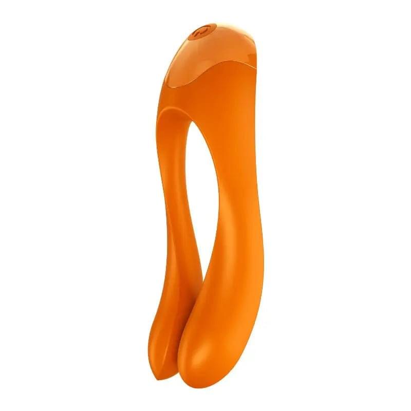 Satisfyer Candy Cane Finger Vibe Orange Satisfyer Discreet Intimate Essentials.