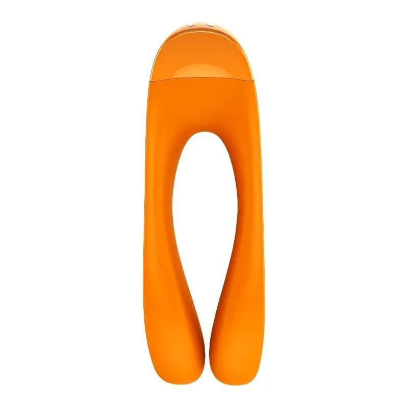 Satisfyer Candy Cane Finger Vibe Orange Satisfyer Discreet Intimate Essentials.