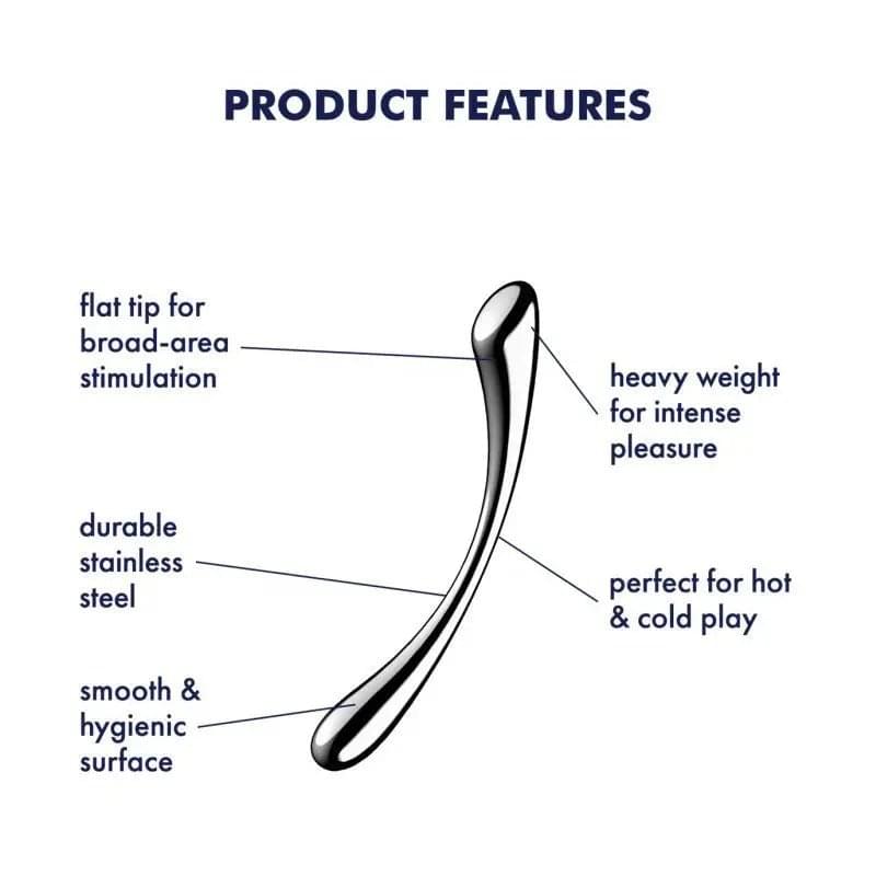 Satisfyer Cosmic Crest 1 Metal Dildo Satisfyer Discreet Intimate Essentials.