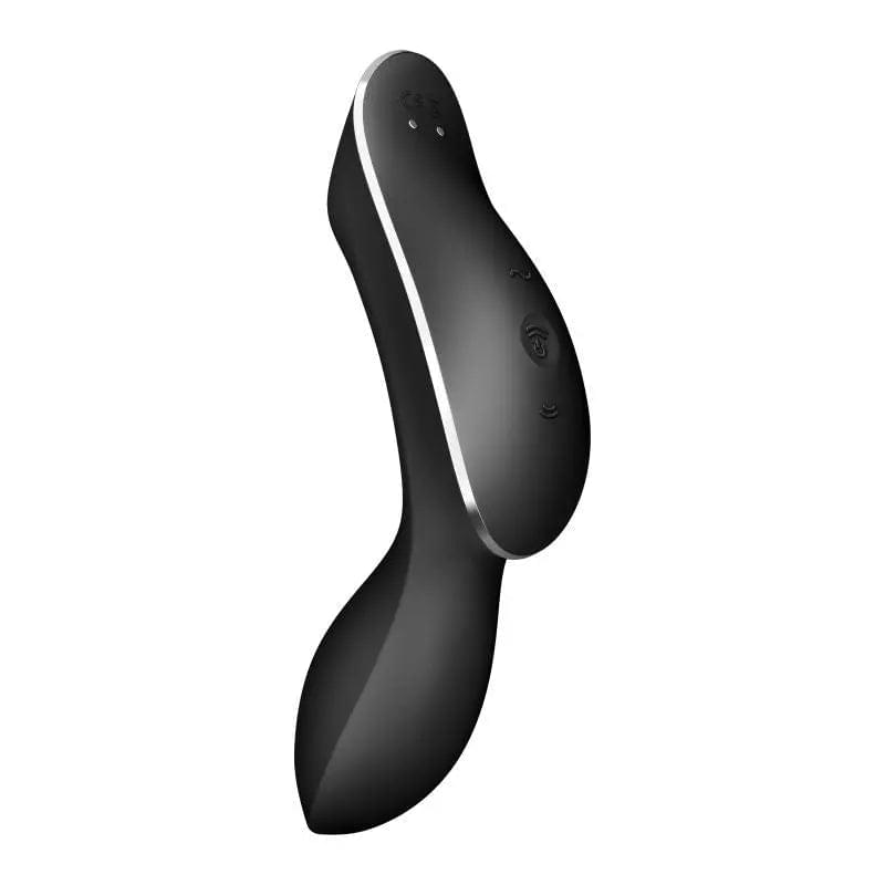 Satisfyer Curvy Trinity 2 Insertable Air Pulse Vibrator Black Satisfyer Discreet Intimate Essentials.