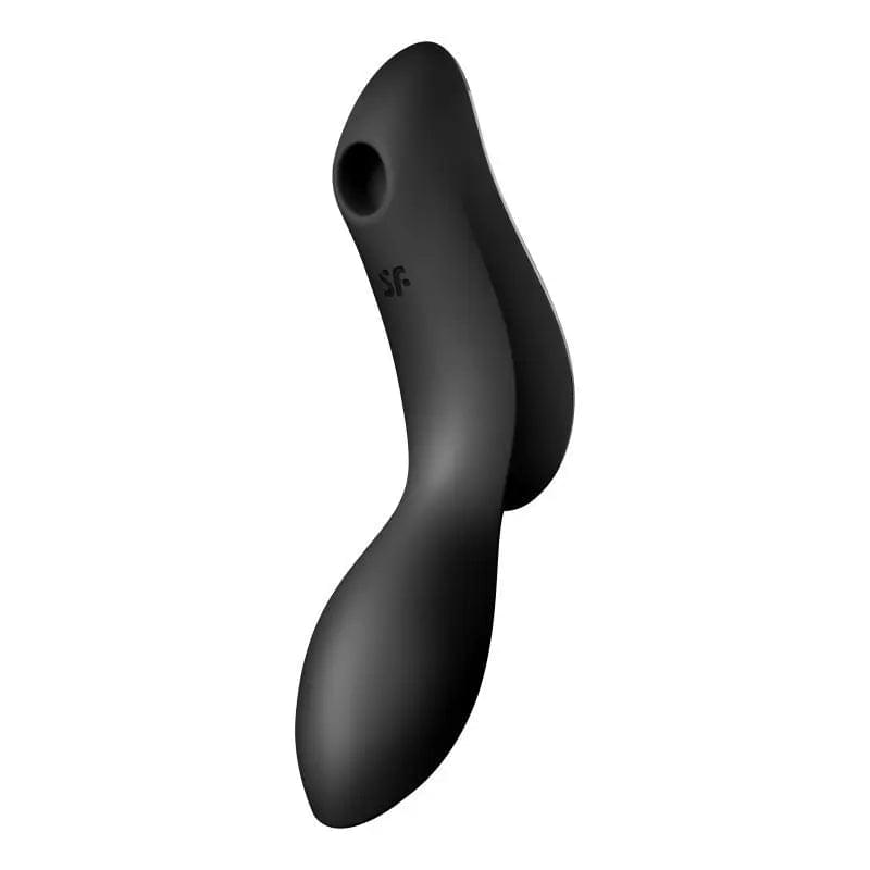 Satisfyer Curvy Trinity 2 Insertable Air Pulse Vibrator Black Satisfyer Discreet Intimate Essentials.