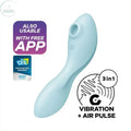 Shop affordable quality Satisfyer Curvy Trinity 5 - USB Rechargeable Air Pulse Stimulator & Vibrator with App Control - Discreet Intimate Essentials - AIR PULSATION-PREMIUM - Satisfyer