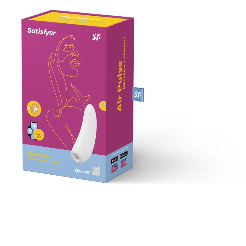 Satisfyer Curvy1+ White Satisfyer Discreet Intimate Essentials.