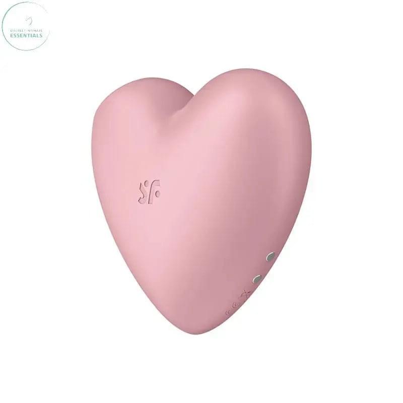 Satisfyer Cutie Heart - Light  - Light  USB Rechargeable Air Pulsation Stimulator with Vibration Satisfyer Discreet Intimate Essentials.