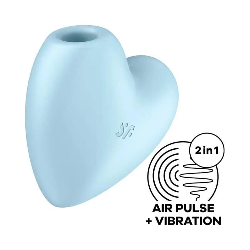 Satisfyer Cutie Heart -  -  USB Rechargeable Air Pulsation Stimulator with Vibration Satisfyer Discreet Intimate Essentials.