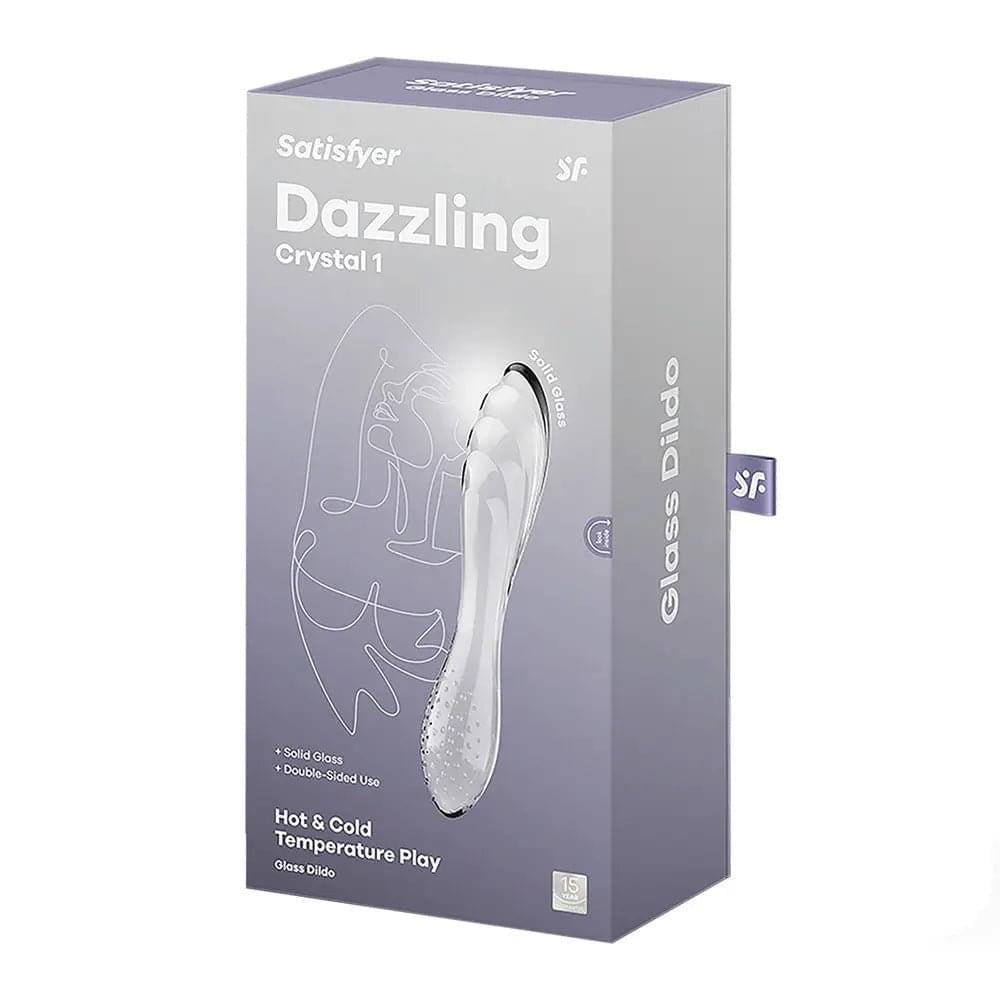 Satisfyer Dazzling Crystal 1 -  -  Glass Double Ended Dildo Satisfyer Discreet Intimate Essentials.