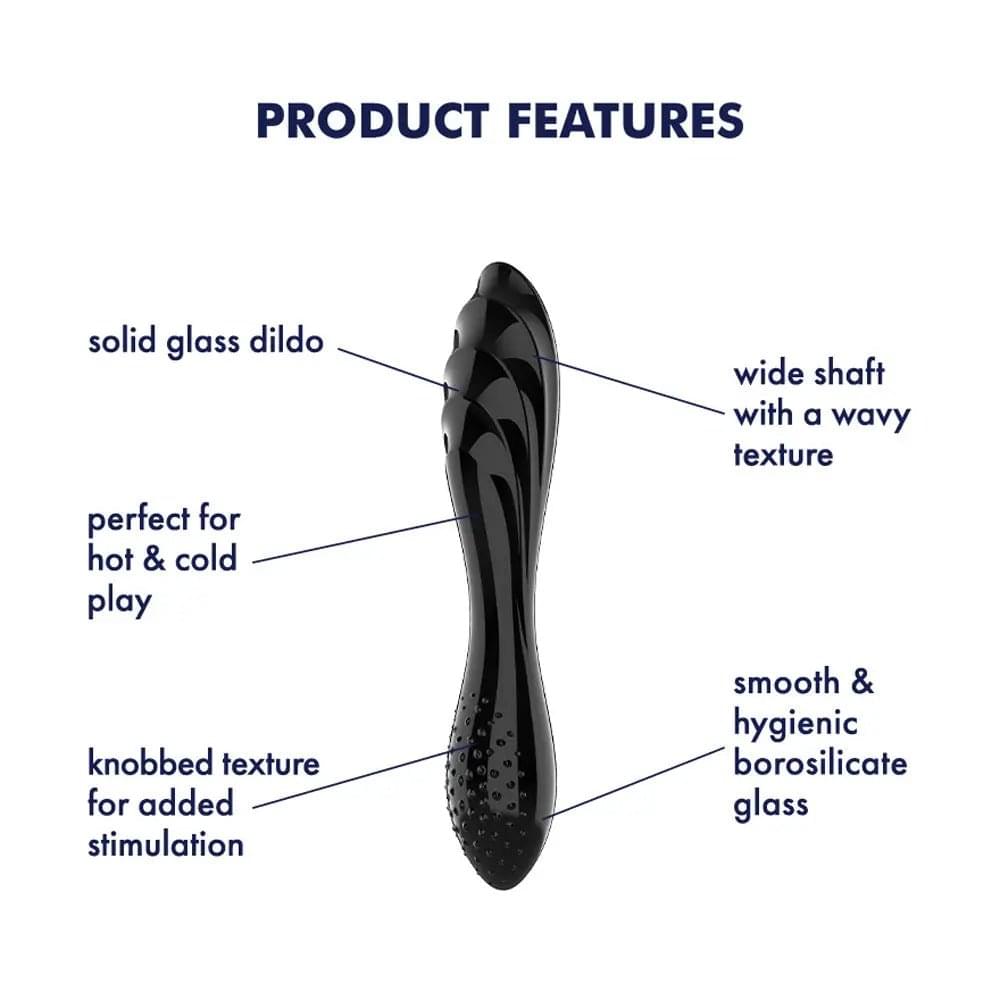 Satisfyer Dazzling Crystal 1 -  -  Glass Double Ended Dildo Satisfyer Discreet Intimate Essentials.