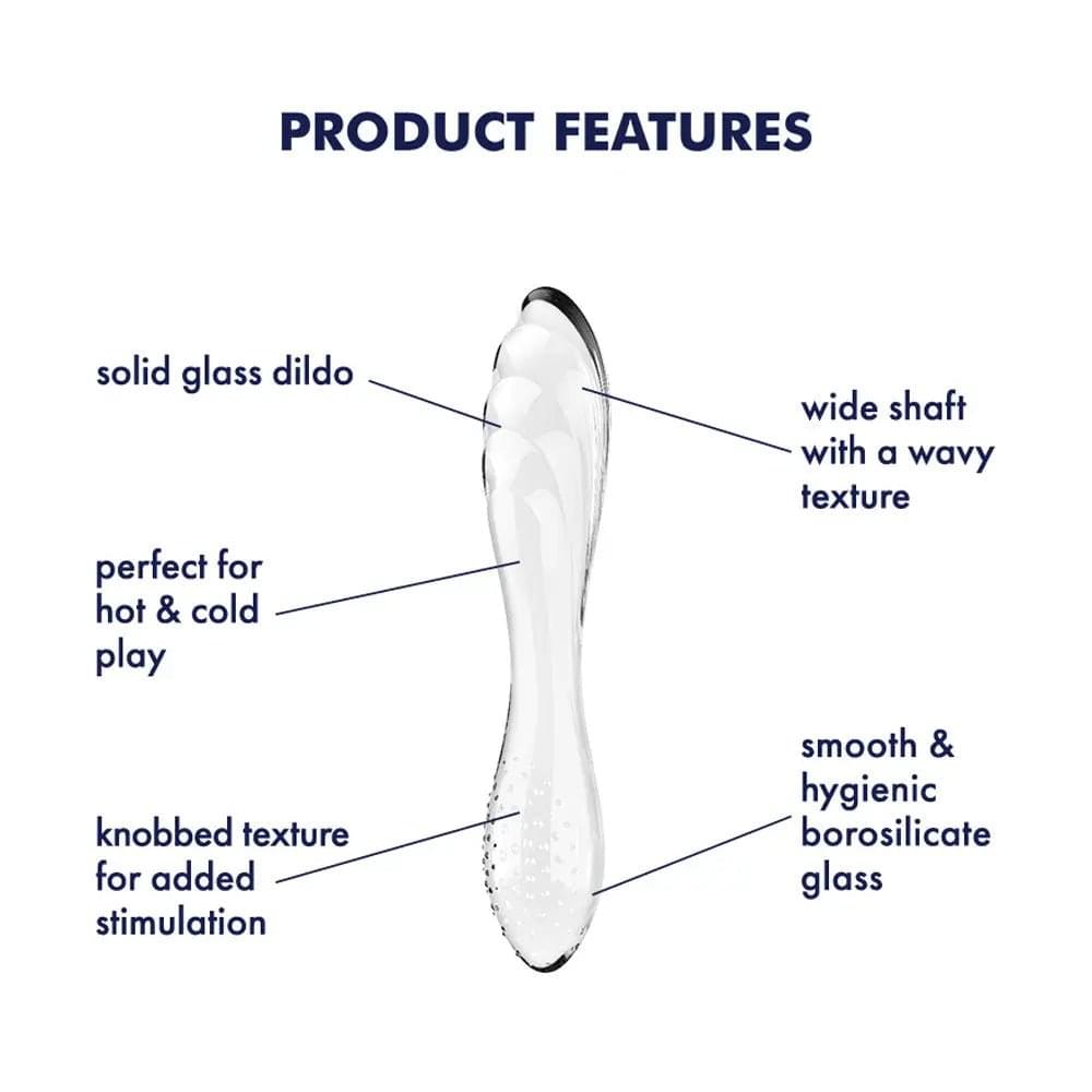Satisfyer Dazzling Crystal 1 -  -  Glass Double Ended Dildo Satisfyer Discreet Intimate Essentials.