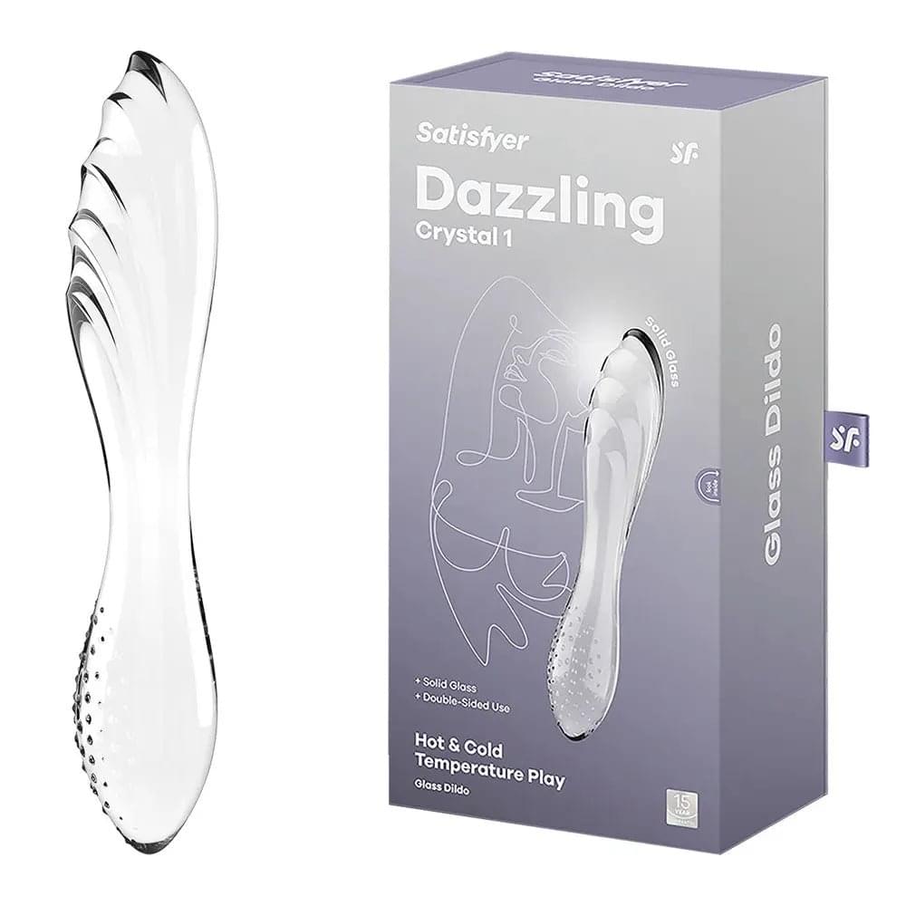 Satisfyer Dazzling Crystal 1 -  -  Glass Double Ended Dildo Satisfyer Discreet Intimate Essentials.