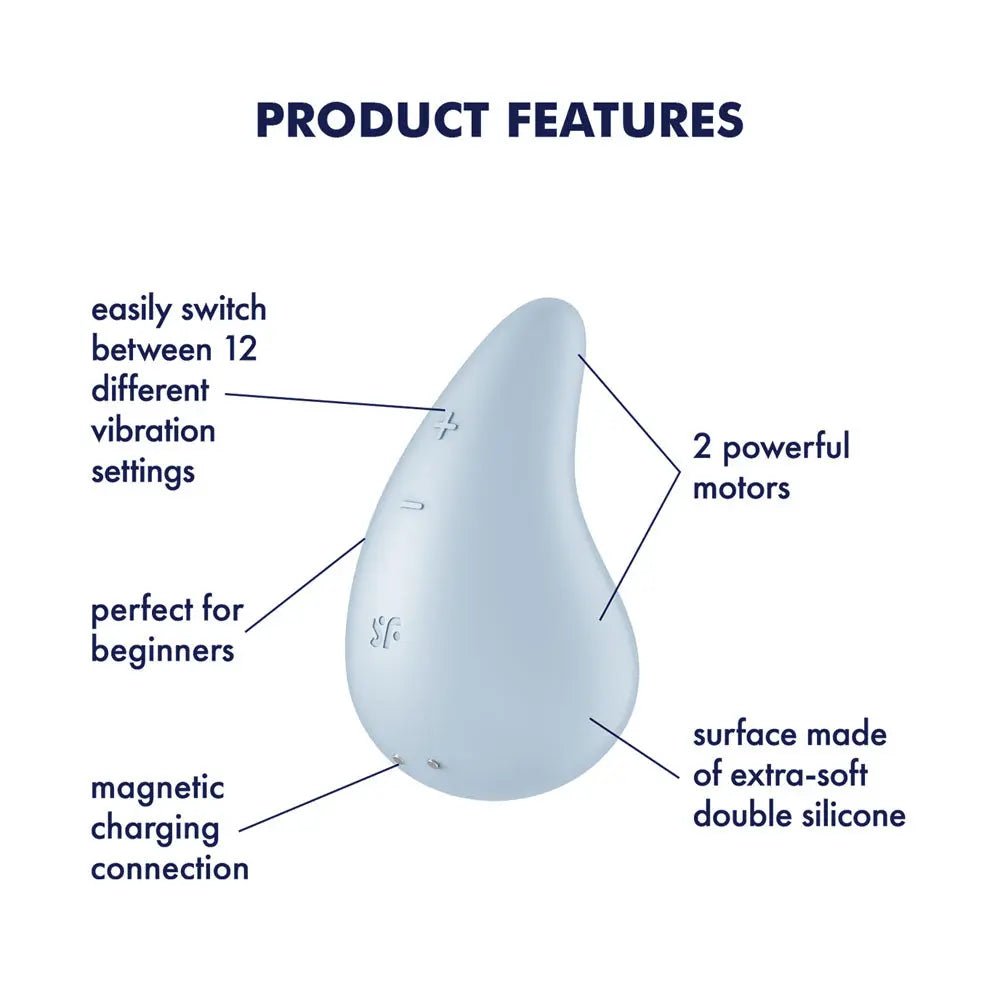 Shop affordable quality Satisfyer Dew Drop - Light USB Rechargeable Stimulator - Discreet Intimate Essentials - STIMULATORS-PREMIUM - Satisfyer