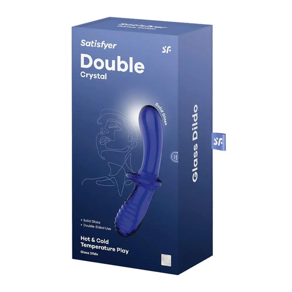 Satisfyer Double Crystal -  -  Glass Double Ended Dildo Satisfyer Discreet Intimate Essentials.