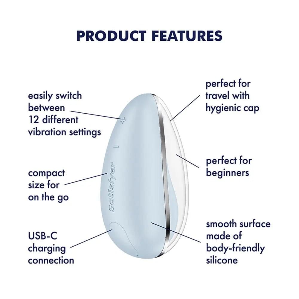 Satisfyer Drop To Go -  -  USB Rechargeable Clitoral Stimulator Satisfyer Discreet Intimate Essentials.