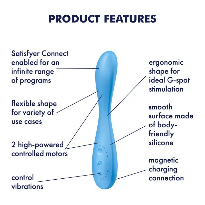 Shop affordable quality Satisfyer G-Spot Flex 4 - USB Rechargeable Vibrator with App Control - Discreet Intimate Essentials - VIBRATORS-PREMIUM - Satisfyer
