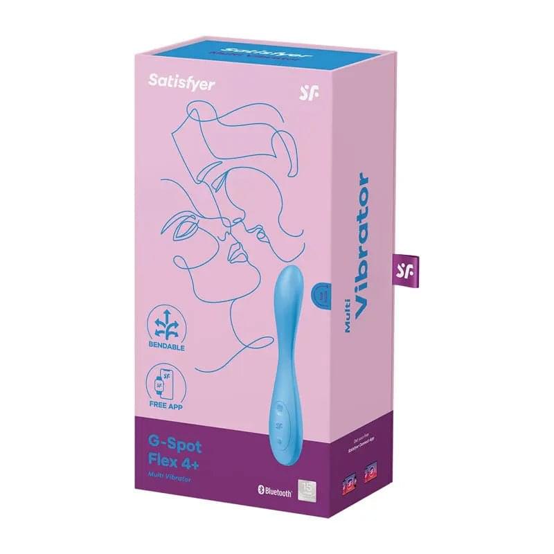 Satisfyer G-Spot Flex 4 -  USB Rechargeable Vibrator with App Control Satisfyer Discreet Intimate Essentials.