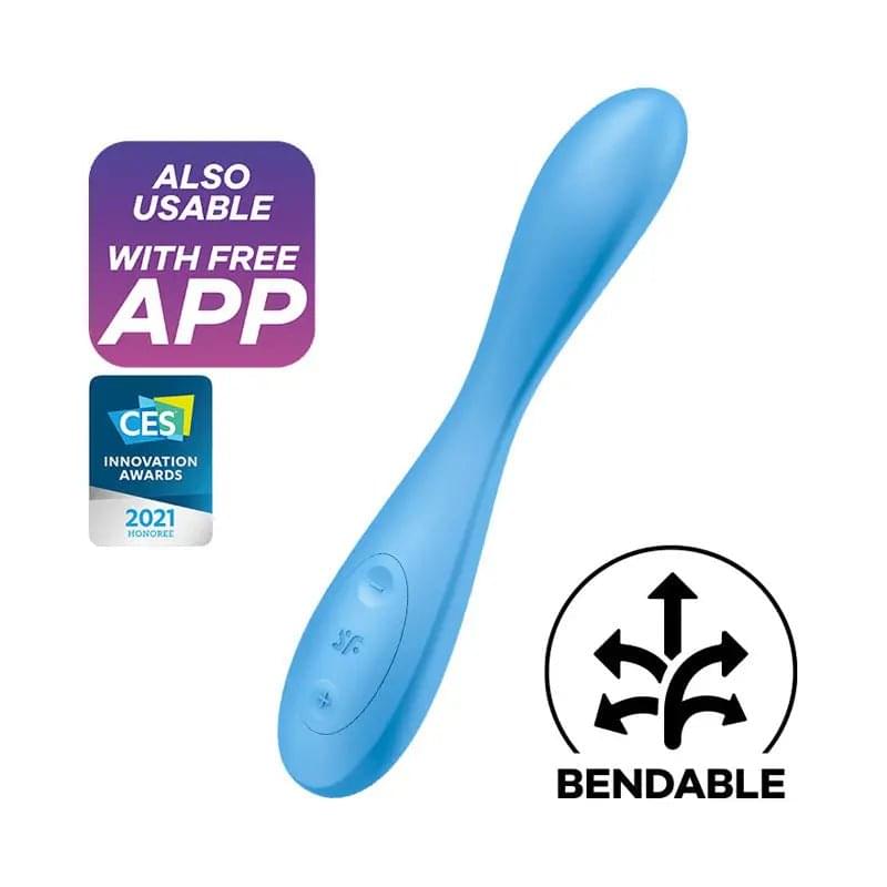 Satisfyer G-Spot Flex 4 -  USB Rechargeable Vibrator with App Control Satisfyer Discreet Intimate Essentials.