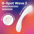 Shop affordable quality Satisfyer G-Spot Wave 2 - 23.6 cm USB Rechargeable Flicking Tip Vibrator - Discreet Intimate Essentials - VIBRATORS-PREMIUM - Satisfyer