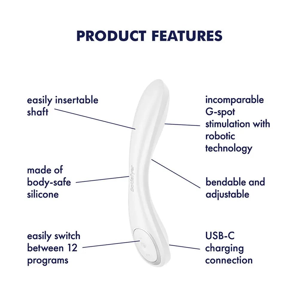 Shop affordable quality Satisfyer G-Spot Wave 2 - 23.6 cm USB Rechargeable Flicking Tip Vibrator - Discreet Intimate Essentials - VIBRATORS-PREMIUM - Satisfyer