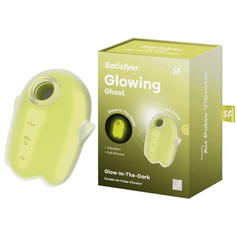 Shop affordable quality Satisfyer Glowing Ghost - Glow in Dark USB Rechargeable Air Pulse Stimulator - Discreet Intimate Essentials - AIR PULSATION-PREMIUM - Satisfyer