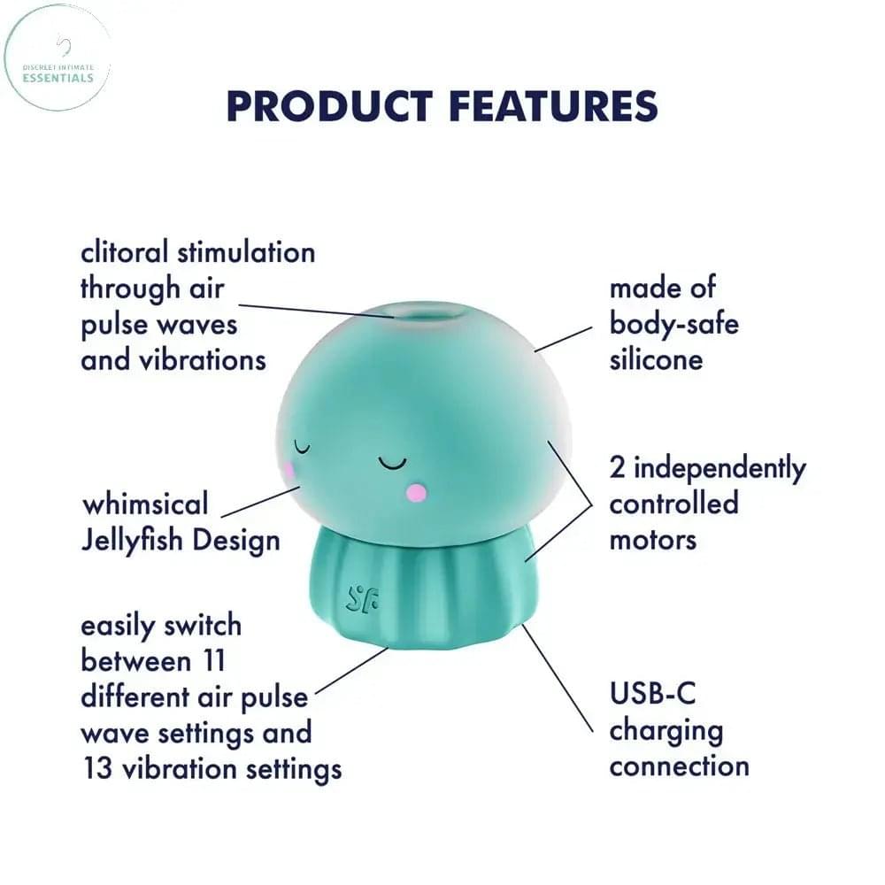 Satisfyer Jelly-cious -  -  USB Rechargeable Air Pulse Stimulator Satisfyer Discreet Intimate Essentials.