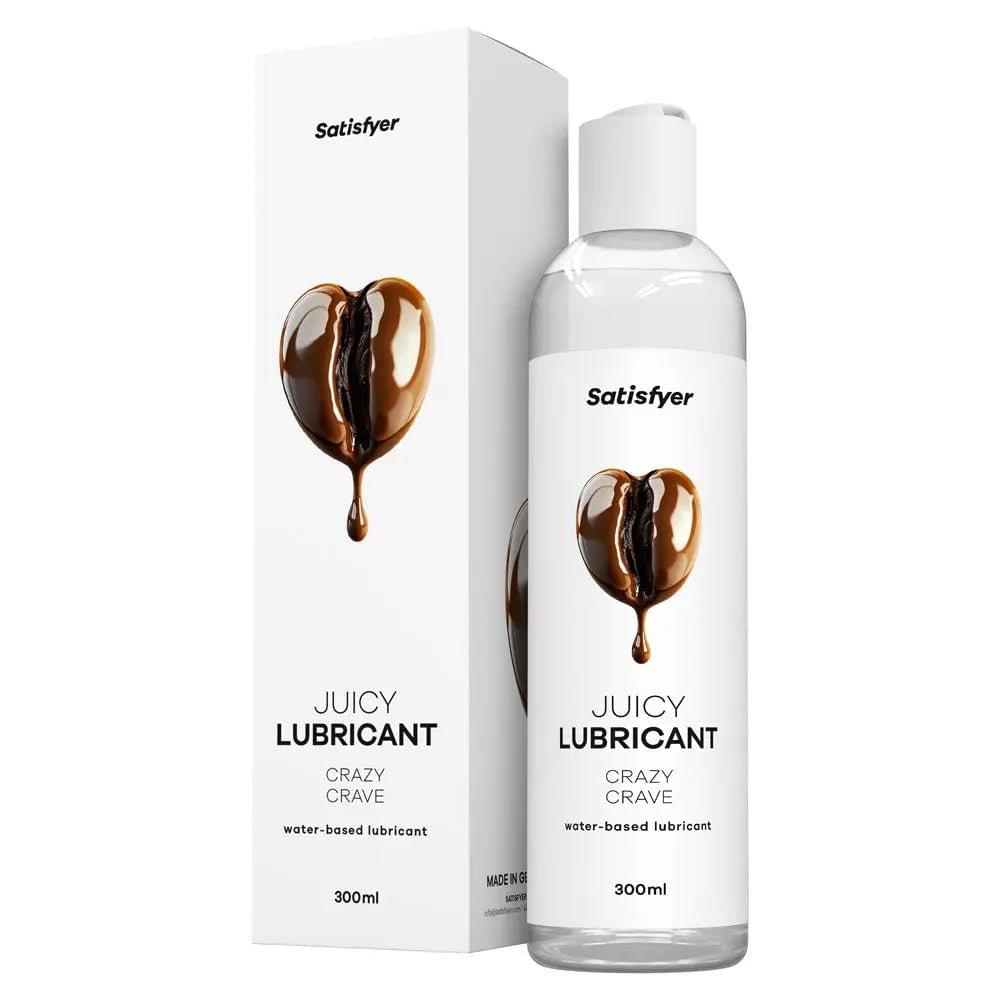 Satisfyer Juicy Lubricant 300 ml Crazy Crave - Coffee Scented Water Based Lubricant - 300 ml Bottle Satisfyer Discreet Intimate Essentials.