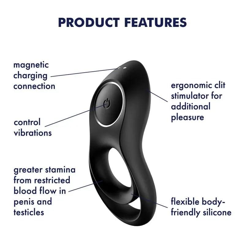 Satisfyer Legendary Duo -  USB Rechargeable Cock & Balls Ring Satisfyer Discreet Intimate Essentials.