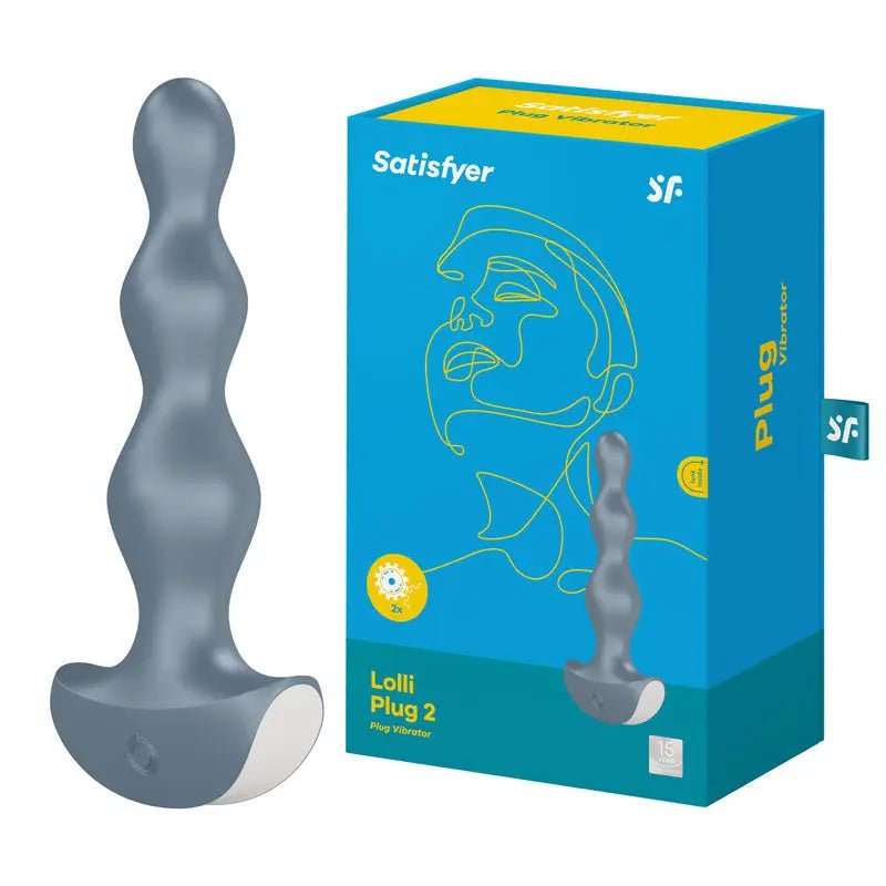 Shop affordable quality Satisfyer Lolli-Plug 2 - Gray Vibrating Anal Beads - Discreet Intimate Essentials - ANAL TOYS-PREMIUM - Satisfyer