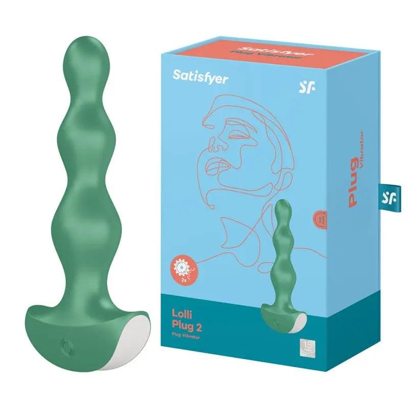 Satisfyer Lolli-Plug 2 -  Vibrating Anal Beads Satisfyer Discreet Intimate Essentials.