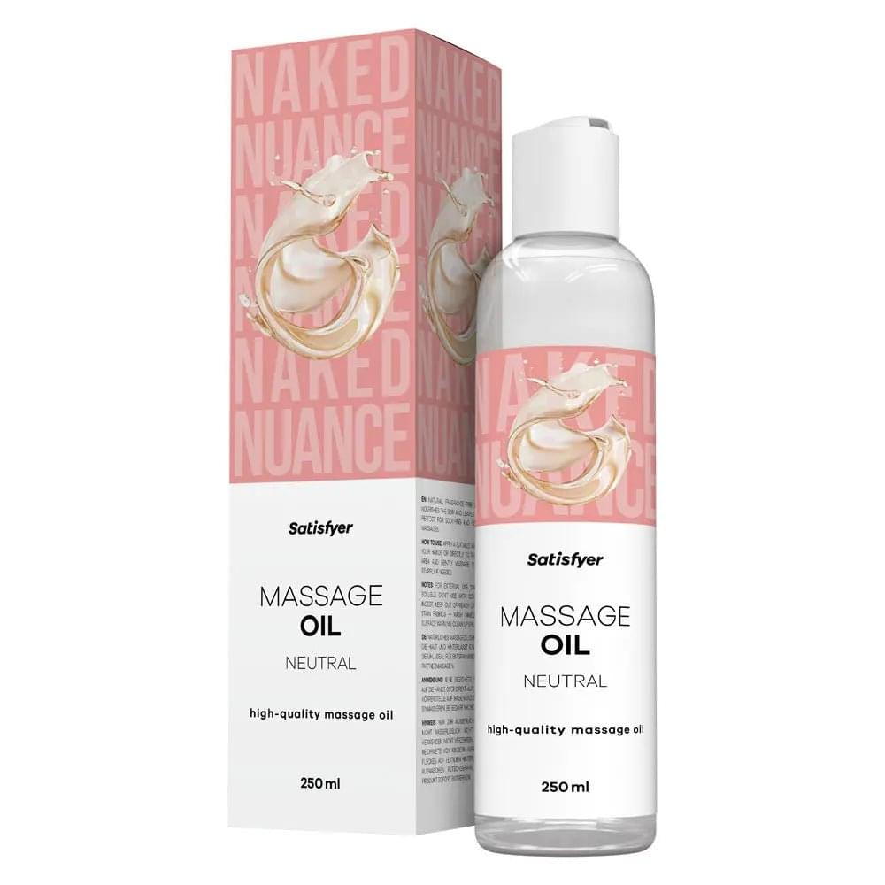 Satisfyer Massage Oil 250 ml Neutral - Unscented Massage Oil - 250 ml Bottle Satisfyer Discreet Intimate Essentials.