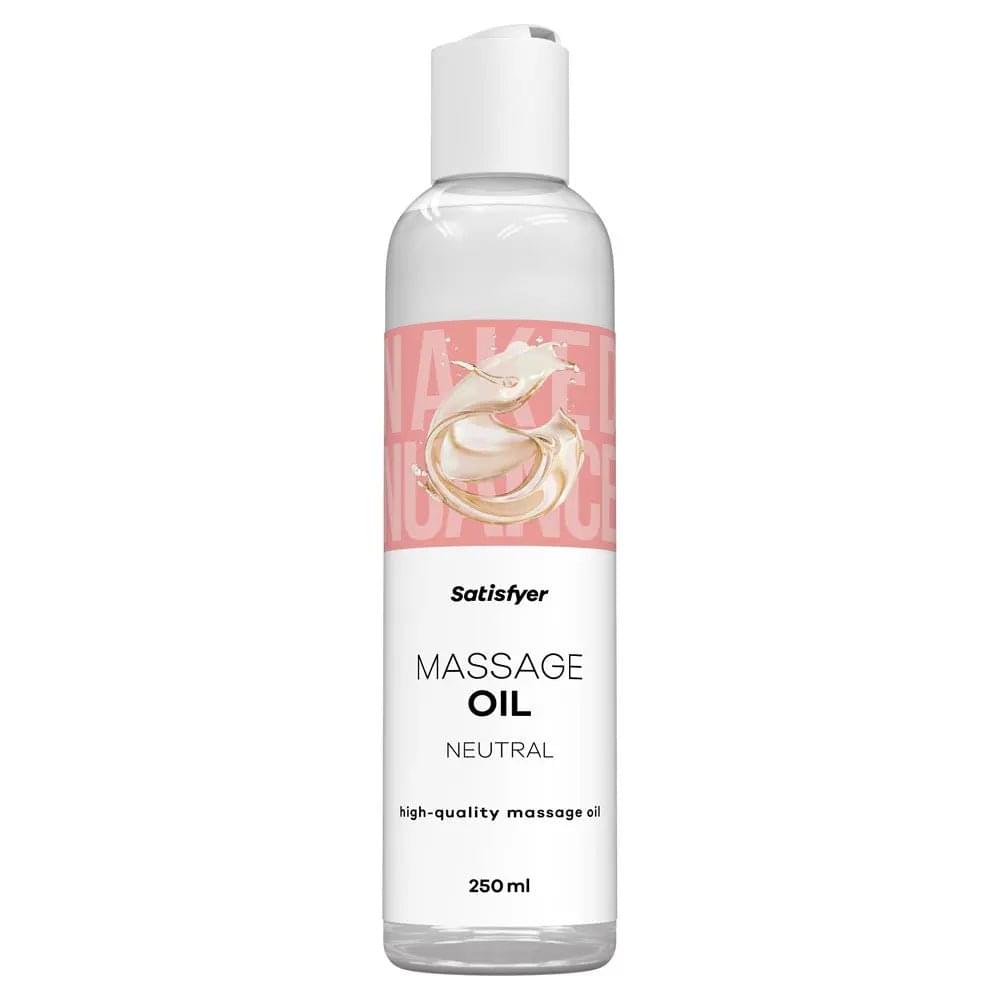 Satisfyer Massage Oil 250 ml Neutral - Unscented Massage Oil - 250 ml Bottle Satisfyer Discreet Intimate Essentials.