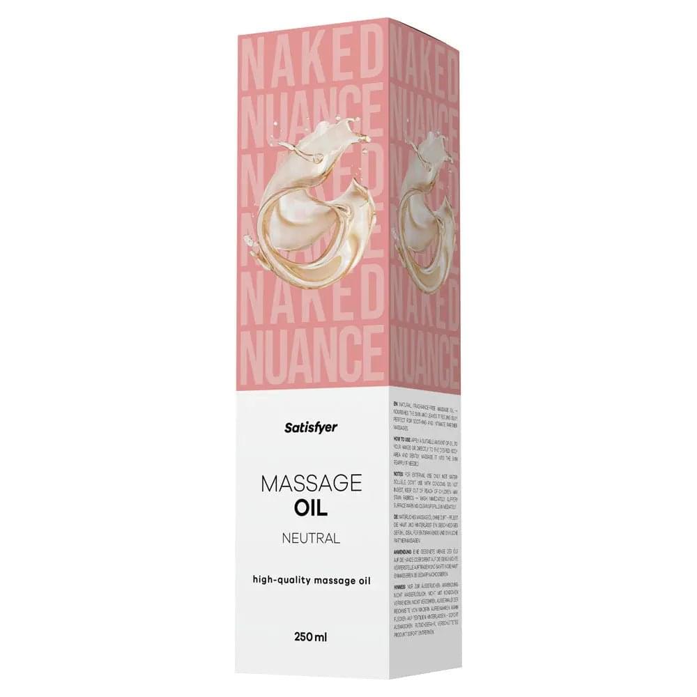 Satisfyer Massage Oil 250 ml Neutral - Unscented Massage Oil - 250 ml Bottle Satisfyer Discreet Intimate Essentials.