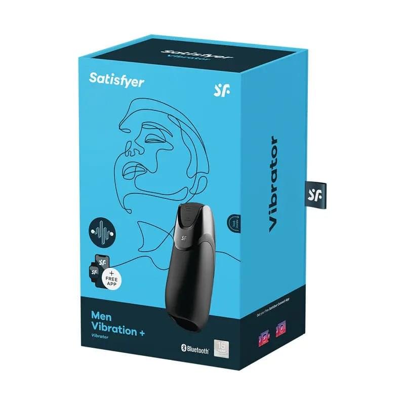 Satisfyer Men Vibration+ -  USB Rechargeable Masturbator with App Control Satisfyer Discreet Intimate Essentials.