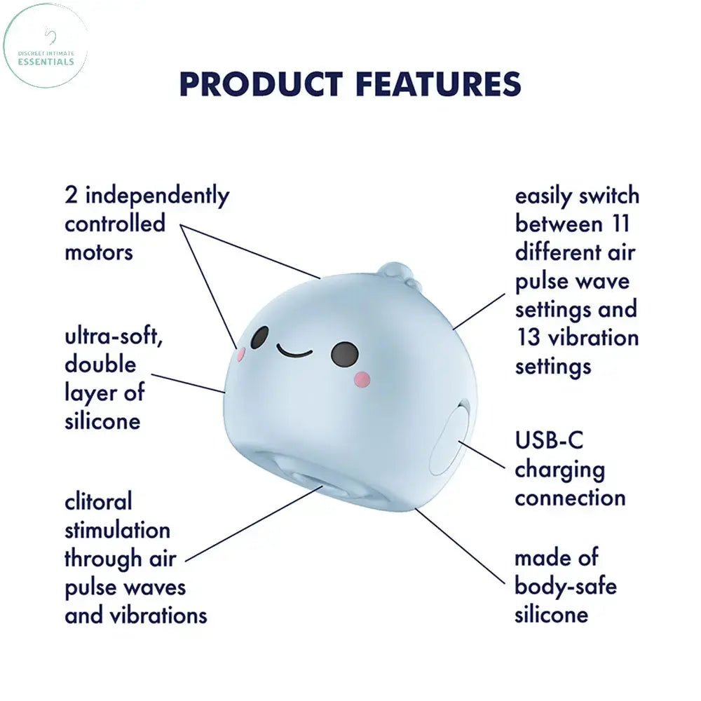 Shop affordable quality Satisfyer Mochi - Frost - Frost USB Rechargeable Air Pulse Stimulator - Discreet Intimate Essentials - AIR PULSATION-PREMIUM - Satisfyer