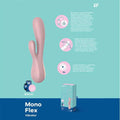 Satisfyer Mono Flex - Mauve App Controlled USB Rechargeable Rabbit Vibrator Satisfyer Discreet Intimate Essentials.