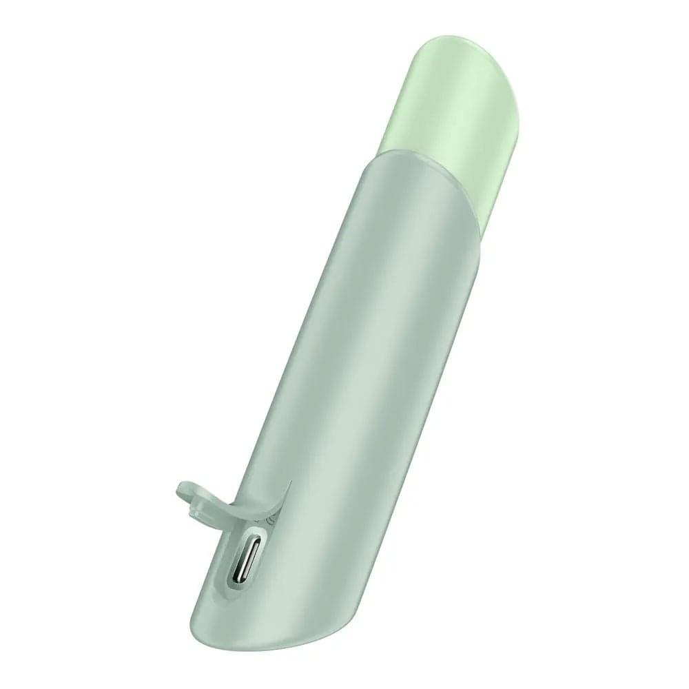 Satisfyer Naughty Kiss - Mint  USB Rechargeable Air Pulse Stimulator Satisfyer Discreet Intimate Essentials.