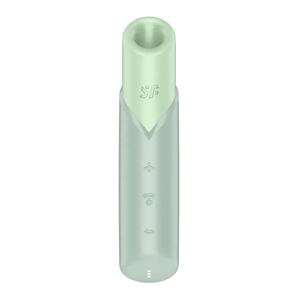 Satisfyer Naughty Kiss - Mint  USB Rechargeable Air Pulse Stimulator Satisfyer Discreet Intimate Essentials.