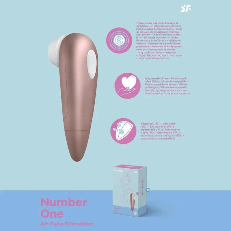 Satisfyer Number 1 -  Touch-Free Clitoral Stimulator Satisfyer Discreet Intimate Essentials.