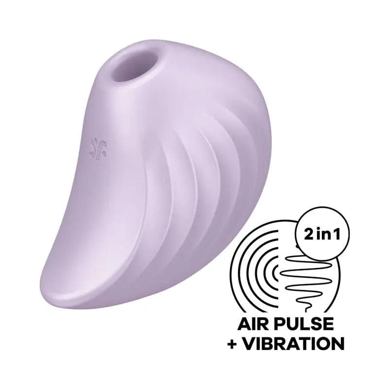 Satisfyer Pearl Diver - Violet - Violet USB Rechargeable Air Pulsation Stimulator Satisfyer Discreet Intimate Essentials.