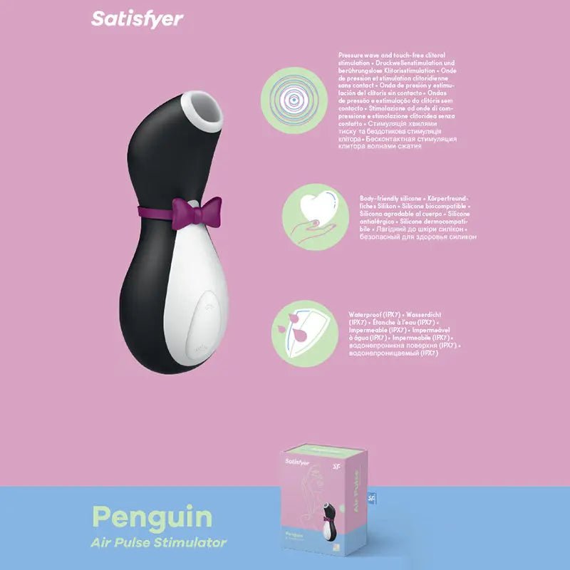 Shop affordable quality Satisfyer Penguin - Touch-Free USB-Rechargeable Clitoral Stimulator - Discreet Intimate Essentials - AIR PULSATION-PREMIUM - Satisfyer